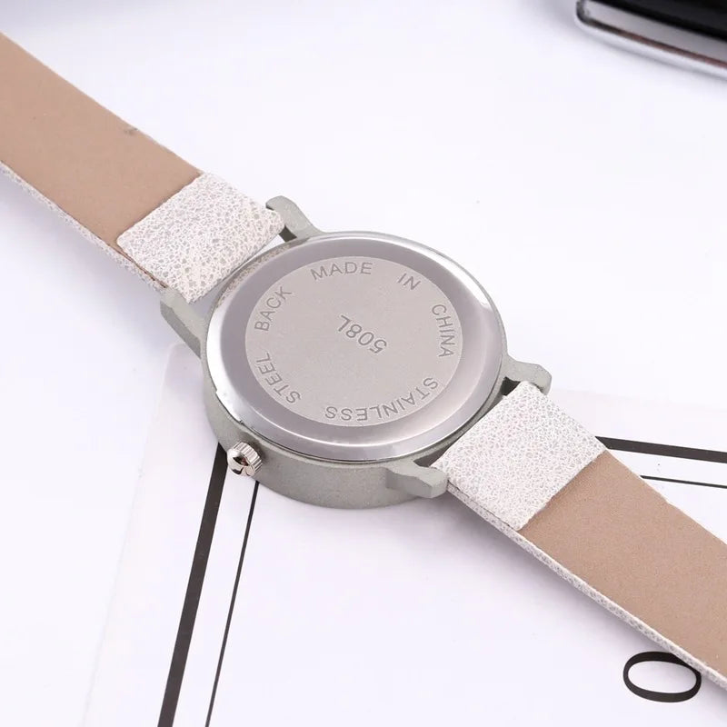 Women Watches Simple Casual Arabic Numbers Leather Analog Quartz Watches for Woman Fashion Ladies Clock Gift montres femmes