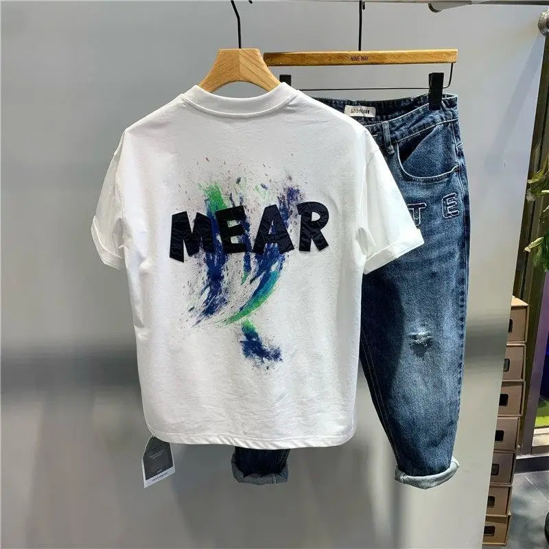 Men's Clothing Luxury Short Sleeve T-Shirt Summer Fashion High-End Comfortable Breathable Streetwear Everyday Fashion