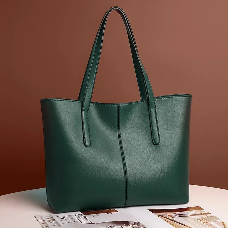 Women Fashion Bag Tote Bags for PU Shoulder Bag for Women Versatile Large Capacity Bags Split Leather Totes Handbag Work Travel