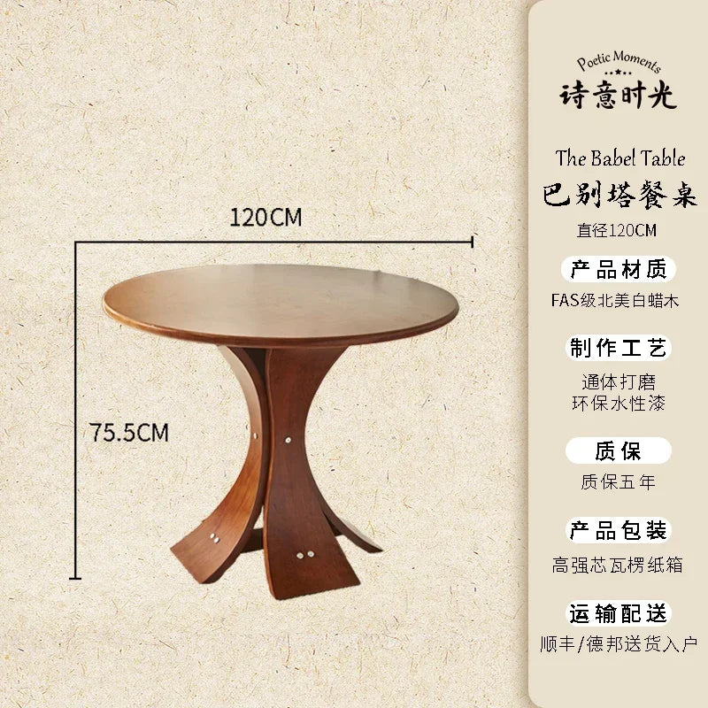 Round Modern Dining Table Living Room Unique Restaurant Kitchen Dining Table Coffee Italian Tavolo Da Pranzo Home Furniture