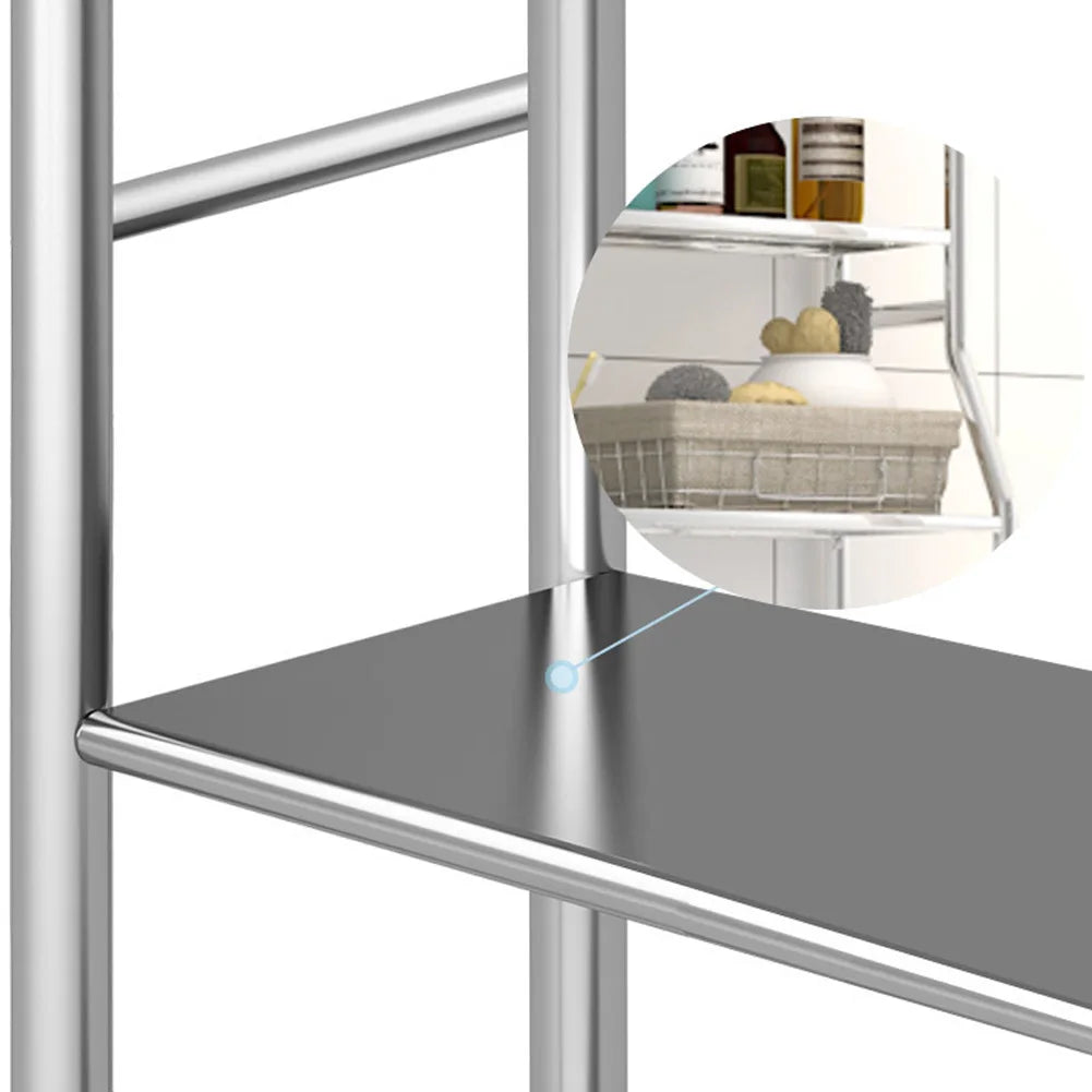 Over The Toilet Storage, Metal Over Toilet Organizer Rack With Towel Hooks, Paper Holder, Bathroom Organizer Over Toilet