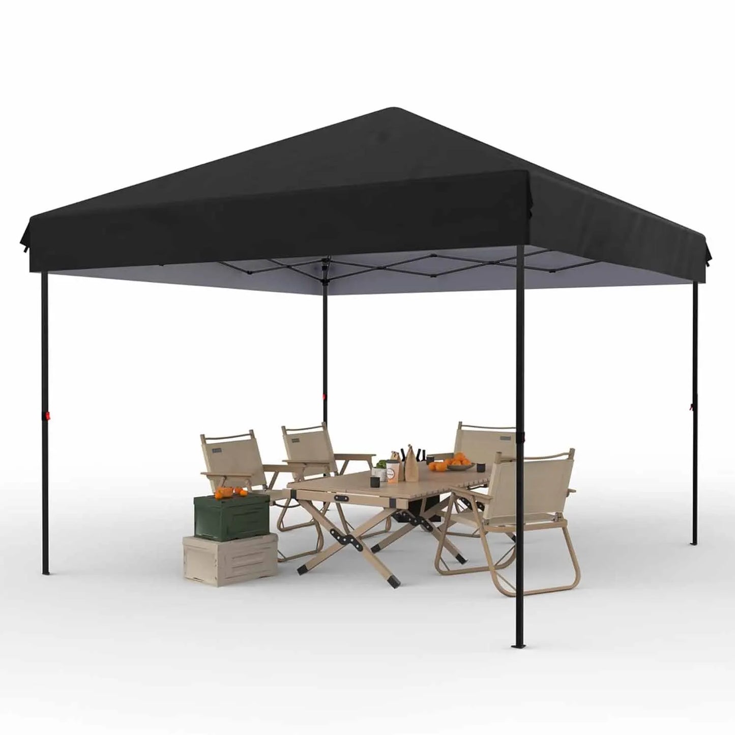 10x10 FT Pop Up Canopy Tent Outdoor Canopy Heavy Duty Commercial Instant Tent Shelter with No Removable Sidewall