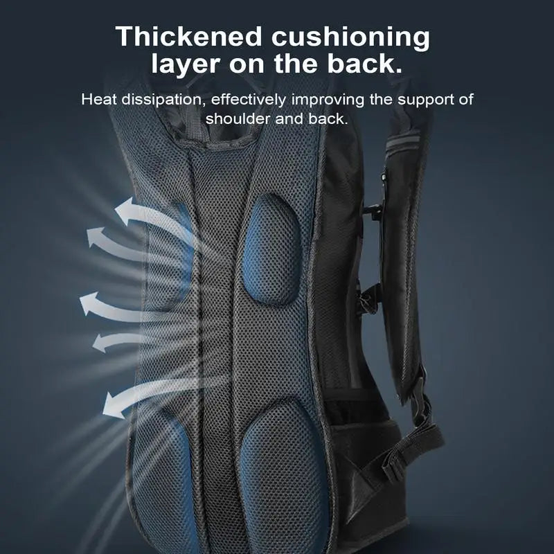 Hiking Backpack Waterproof 16L Water Backpack With Water Bladder For Hiking Water Resistant Lightweight Reflective Running Pack