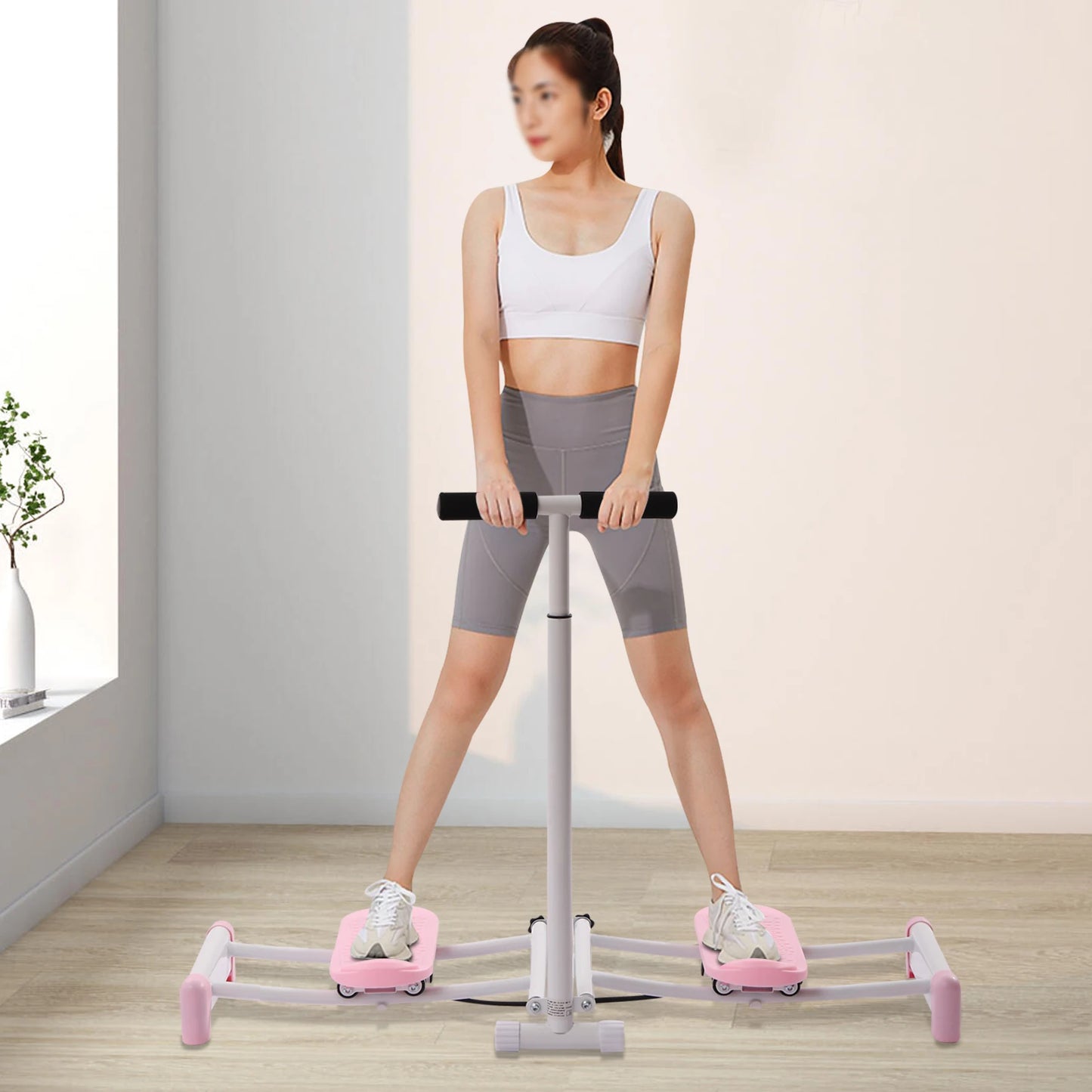 Simulator, Adjustable Height 83-98cm, Cute Pink Design, 100kg Capacity, Foam and Sponge Material, Ideal for Home Fitness and