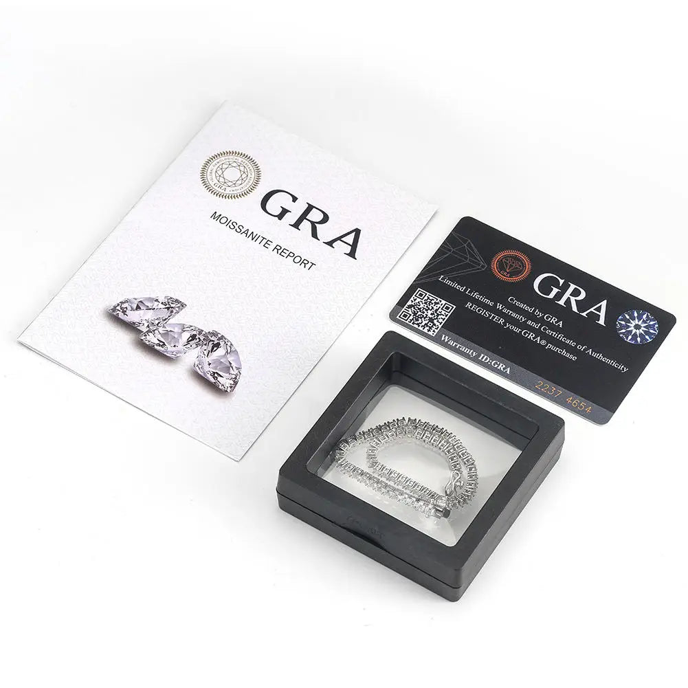 Luxury Men Women Hip Hop Iced Out Fine Jewelry 2MM 3MM 4MM 5MM S925 Silver Vvs Moissanite Tennis Chain Necklace