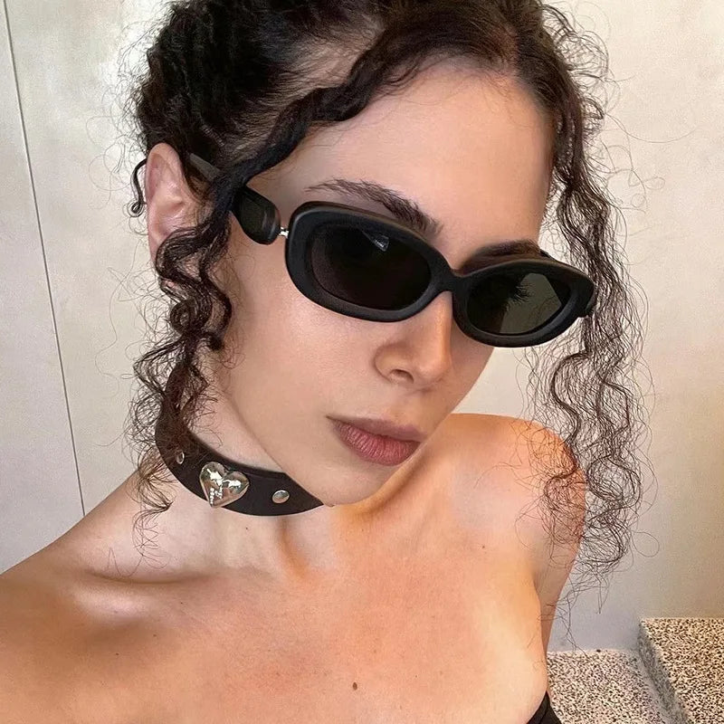 Sexy Small Oval Women Sunglasses New Fashion Hot Sun Glasses Female Retro Colorful Brand Shade Eyeglass UV400