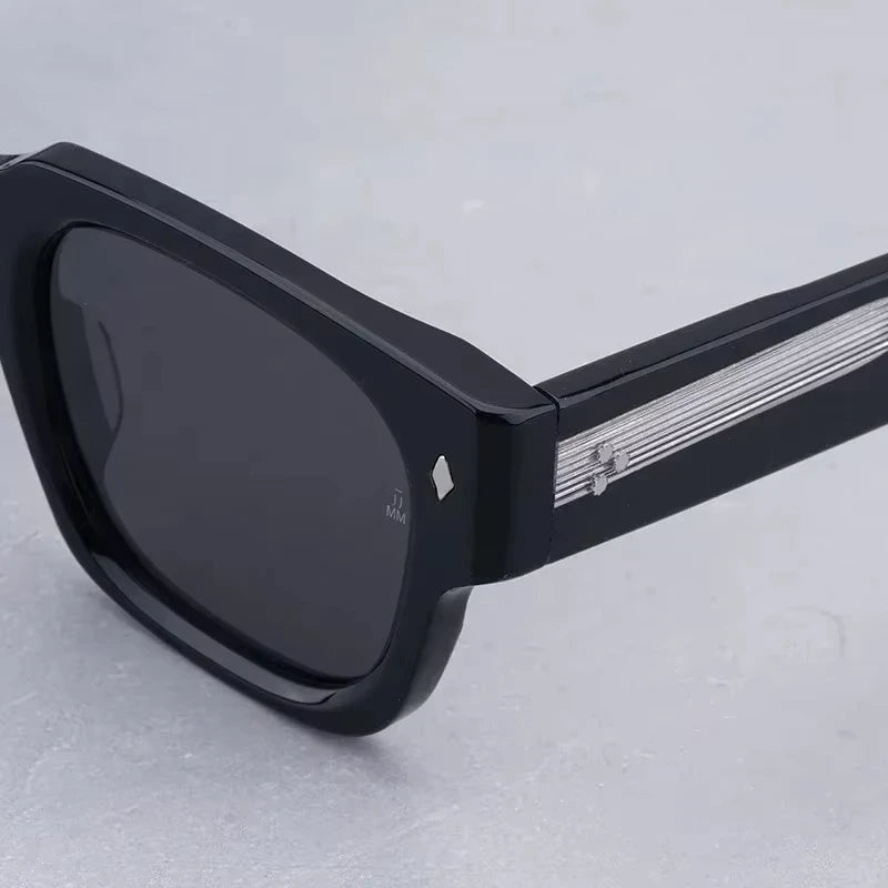 Sunglasses for Men Vintage Acetate Luxury Designer Sunglasses Women Occhiali Da Sole Da Uomo ENZO Red Lens Sunglasses