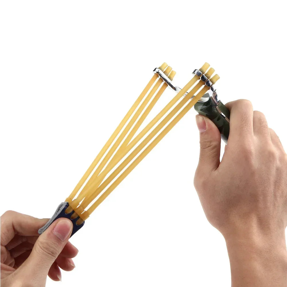 2PCS Catapult Replacement Powerful Rubber Band Strip Professional Elasticity Slingshot Rubber Band Outdoor Hunting Accessories