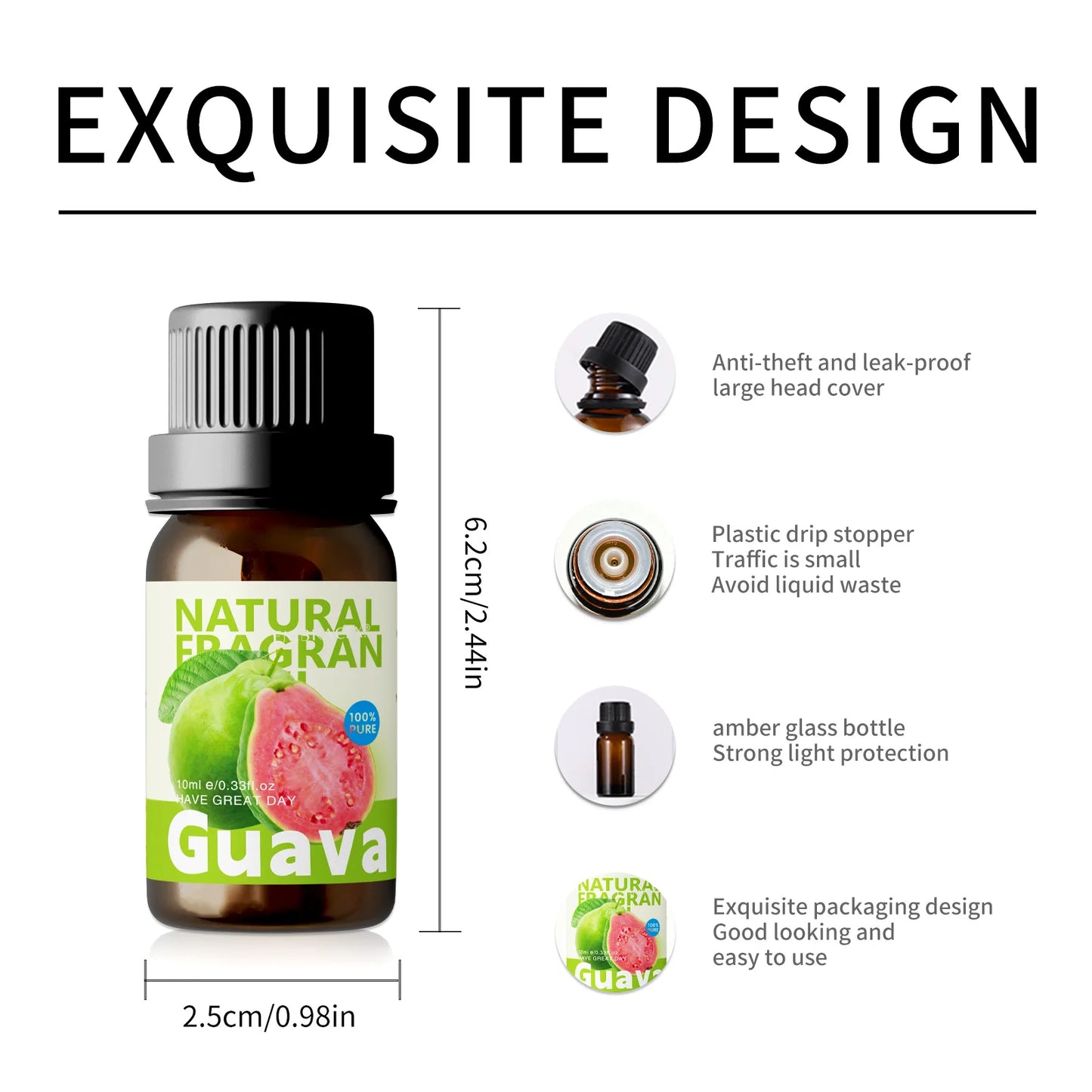 10ml Guava Essential Oils Guava women's Perfume In car fragrance Funny Gifts perfume car aroma diffuser soap making