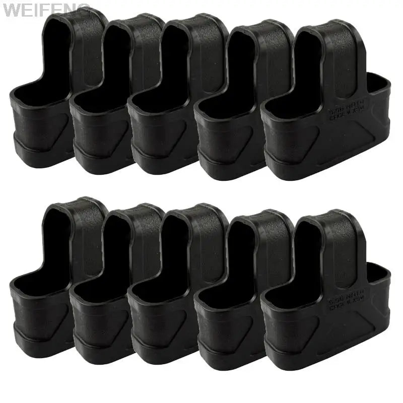 6/10PCS Tactical 5.56 Magazine Pouch Rubber Holster Glove Sleeve Cover M4 Mag Pouch Holder Carry Case Hunting Shooting Accessory