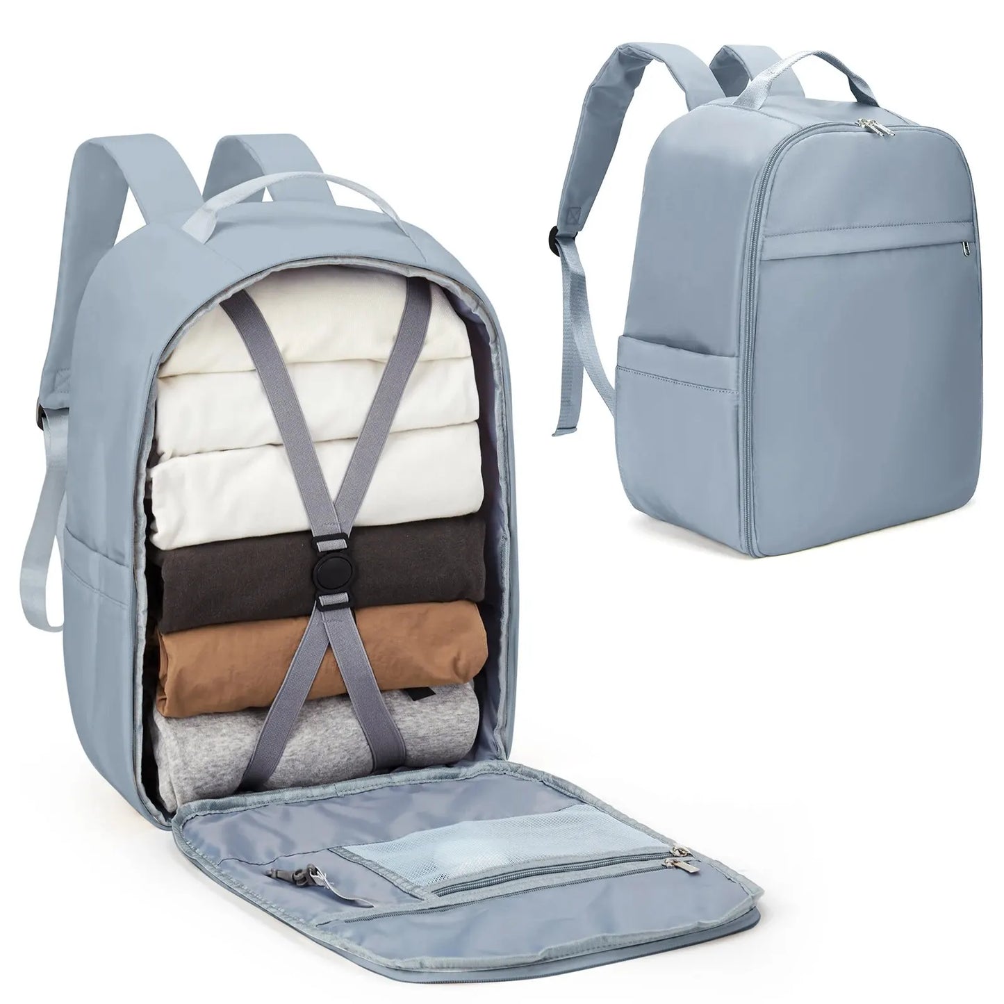 Likros Hand Luggage Backpack for Ryanair 40x20x25 Cabin Bag, Easyjet 45x36x20 Lightweight Aeroplane Carry-Ons Travel Backpack