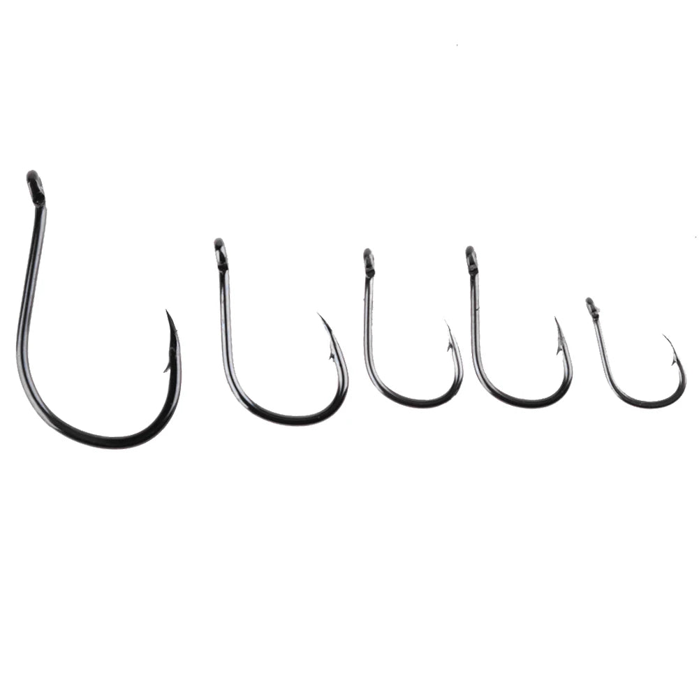 American Swivel Reinforced Connector 50Pcs Enhanced Pin Fishhook Lure Tackle Kit for Outdoor Fishing Accessory Set