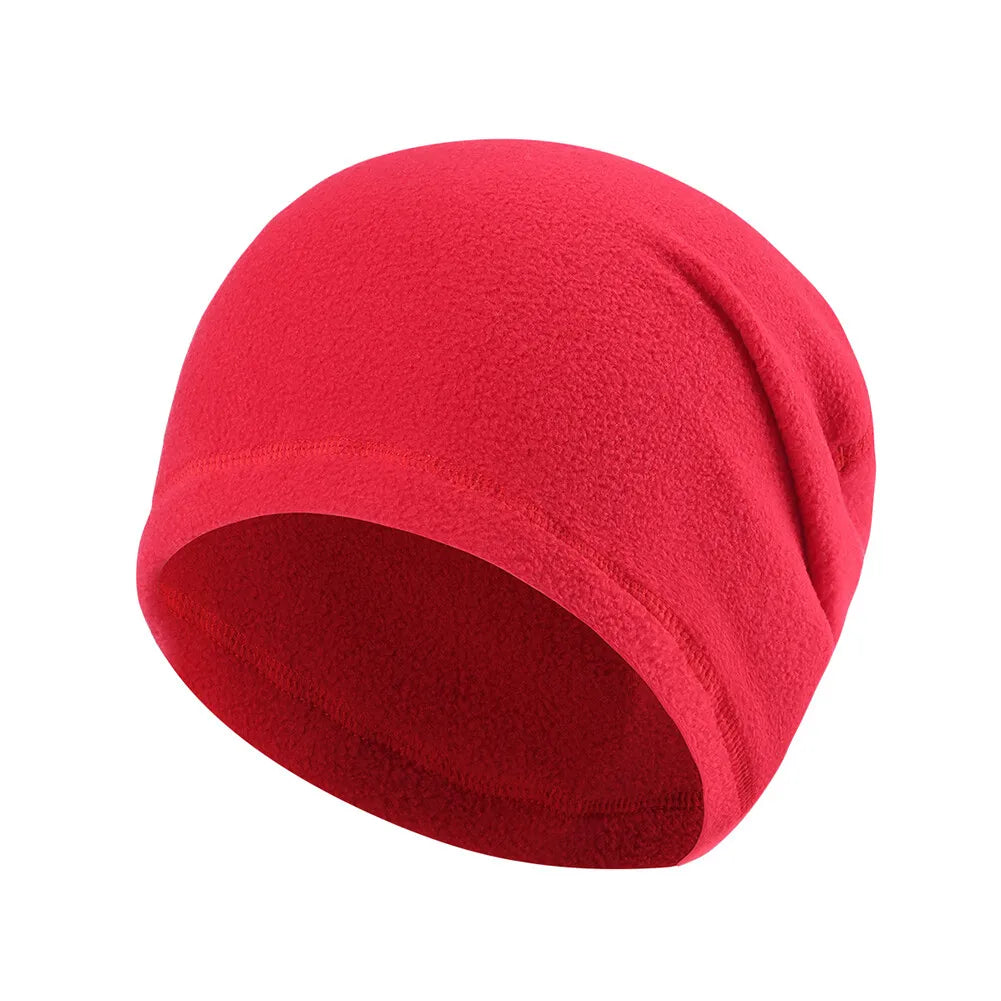 Winter Fleece Skull Cap Helmet Liner Cycling Running Ski Thermal Beanie Hat Slouchy Cap for Men Women Thick Windproof Watch Cap