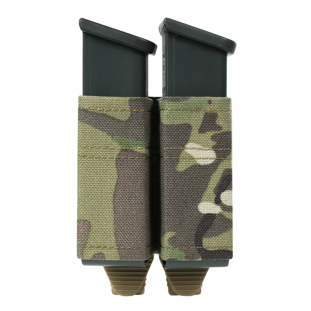 Ophidian MOLLE Mag Pouch FAST 9MM Single/Double Mag Bag Hunting CS Games Air soft Holder With Nylon Support Clip