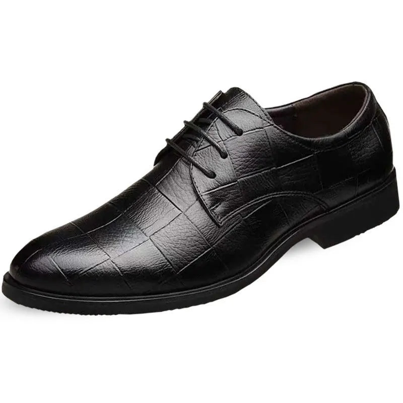 New Mens Business leather Shoes Soft soled comfortable formal shoe Casual versatile work footwear Fashion light Male shoes Homme