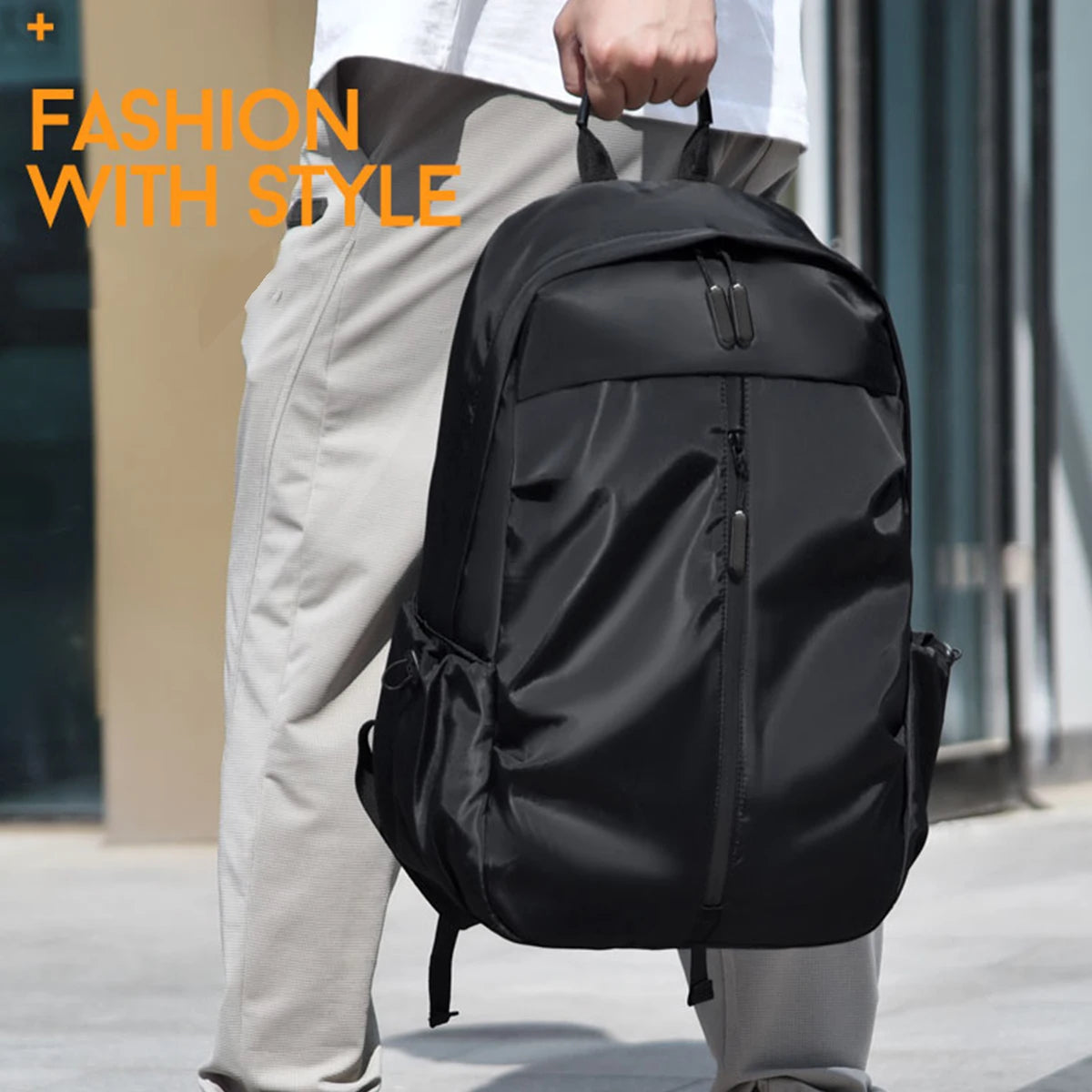 Men's Casual Large Capacity Travel Charging Backpack Lightweight Waterproof Computer Backpack Student School Bag Unisex