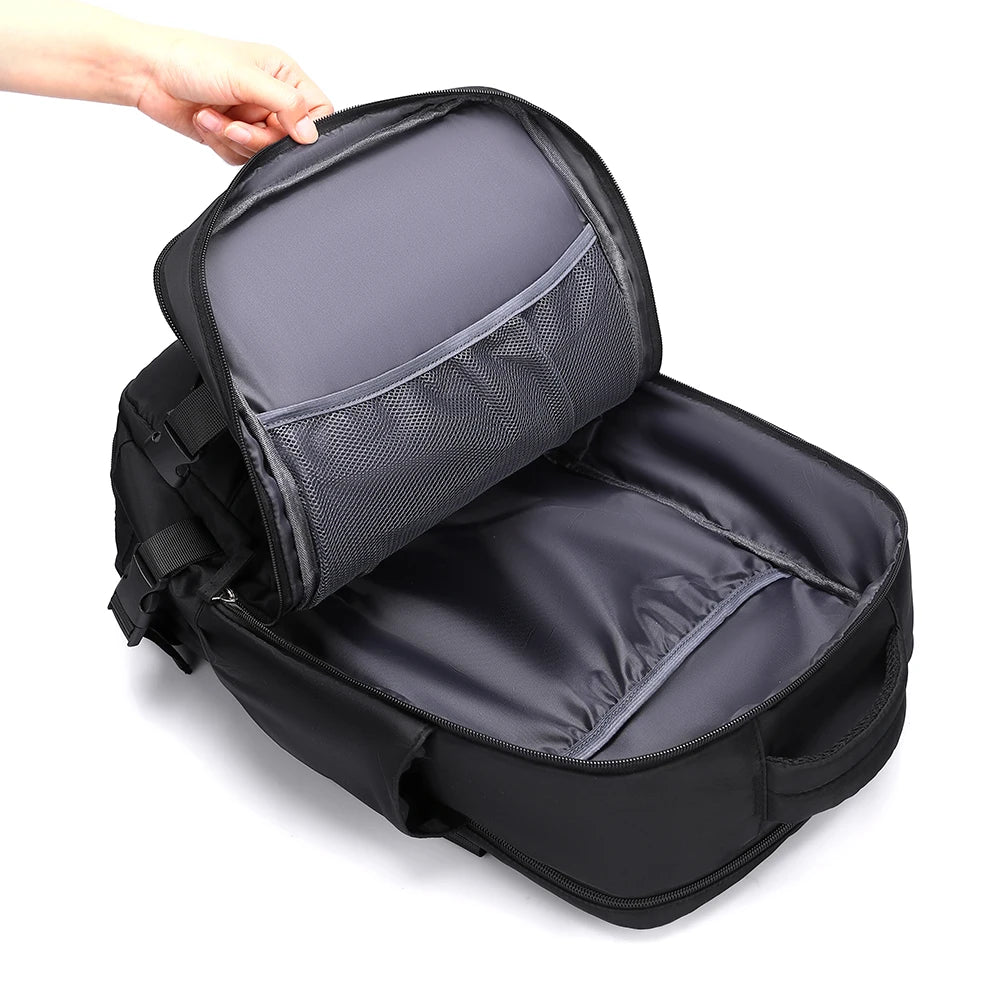 Laptop Travel Backpack,with Adjustable Straps, Shoe Compartment and USB Charging Port - Perfect for School and Work Travel