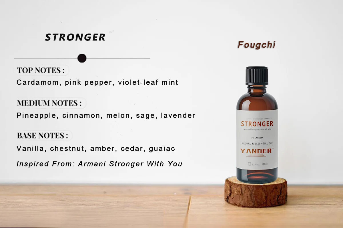 YANDER 100ml Stronger Pure Essential Oils For Perfume Making Fougchi Vanillia cardamom With You Male Eau De Parfum