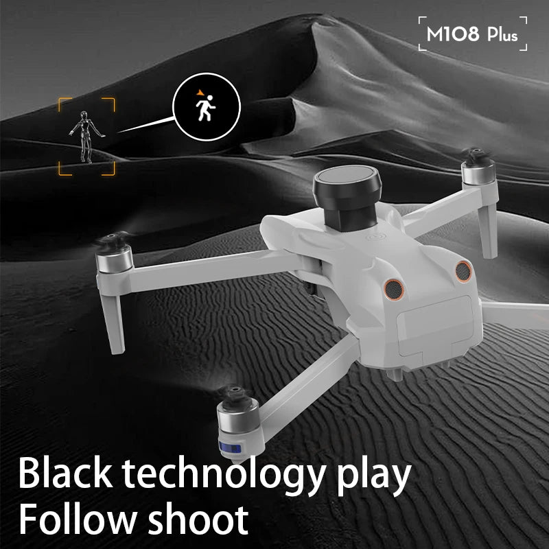 M108 Plus GPS Drone Professional aerial photography HD 8K With Screen Remote Control 3-axis Gimbal Obstacle Avoidance FPV Dron