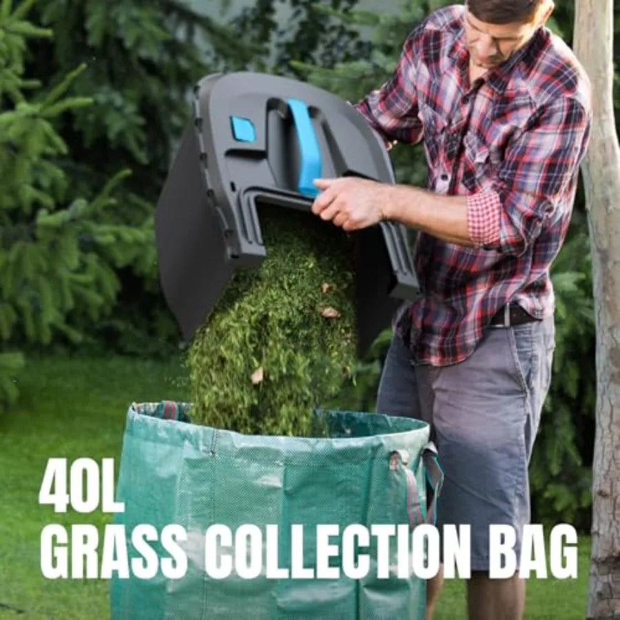 2x20V 18 inch Cordless Brushless Electric Push Lawn Mower with 6-Position Cutting Height Adjustment Ideal for Large Yard Mainte