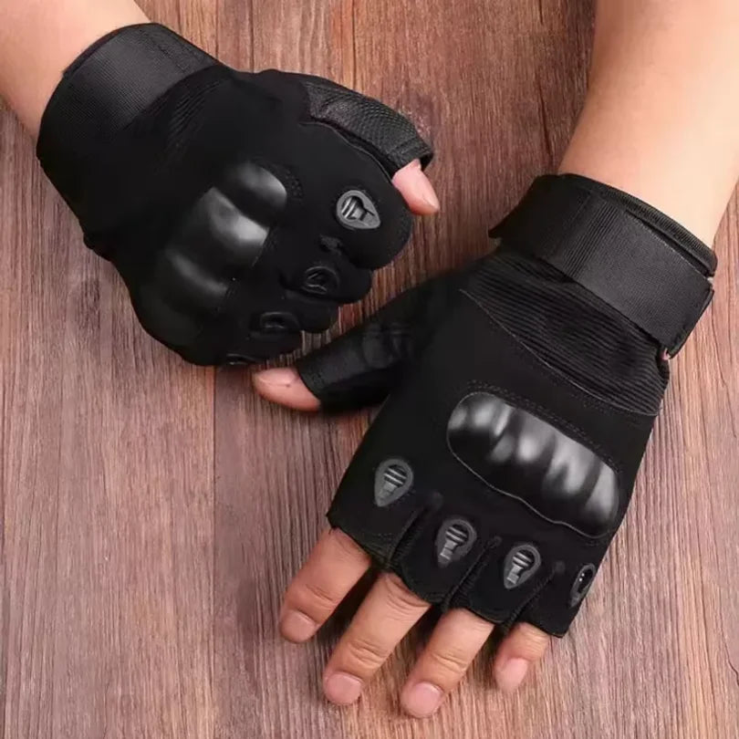 Half-Finger Outdoor Hunting Tactical Gloves Training Fitness Anti-Skid Cycling Sports Breathable Wear Resistance Wholesale