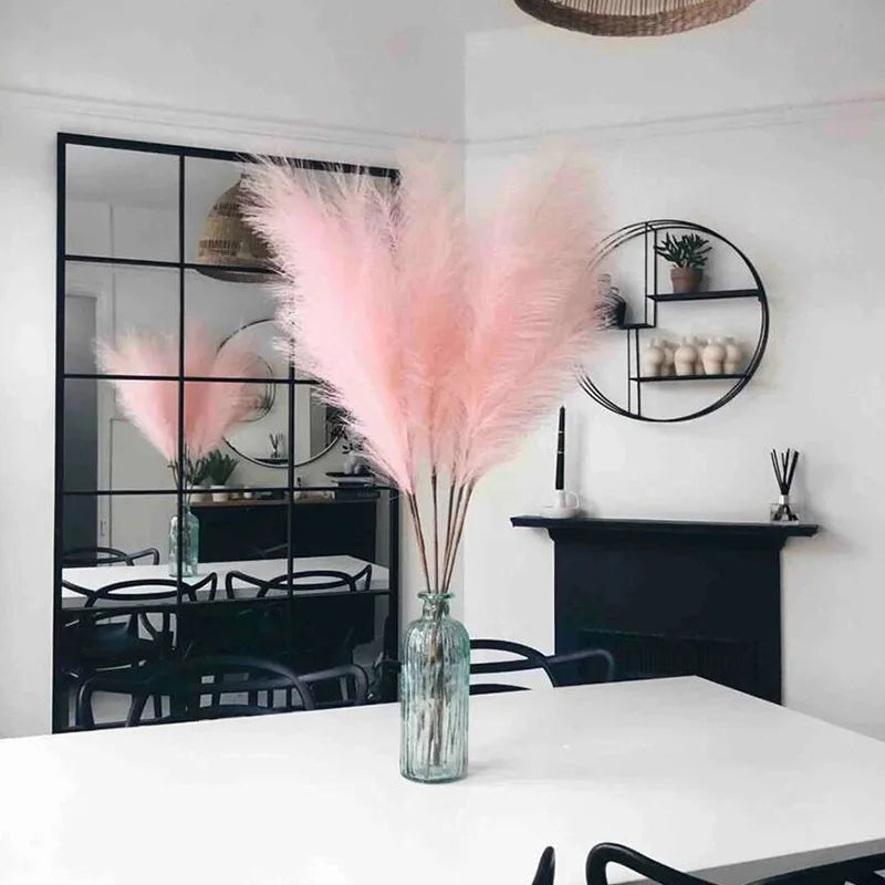 42cm Artificial Phragmites Pampas Grass Artificial Flowers 1/5/10/30pcs Home Decor Bedroom Room Decor Home Party Decoration