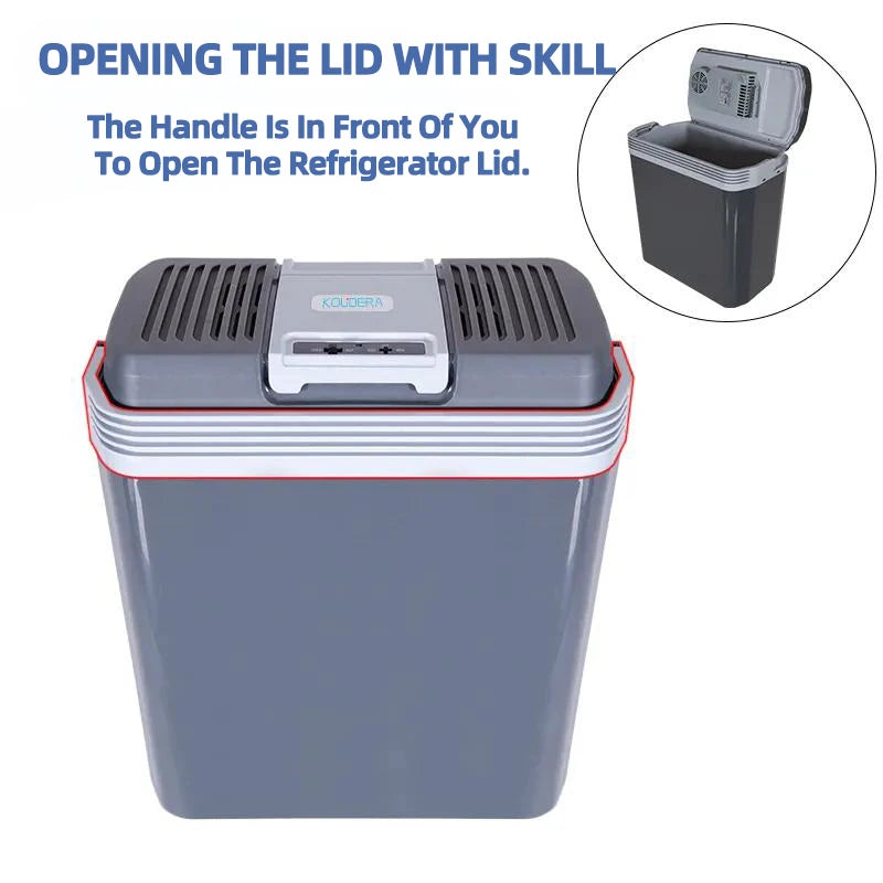 24L Car Refrigerator 12V 220V Heat Cool Mini Electric Equipment For Cars Compressor Box Fridge Electric Devices Nest Freezer