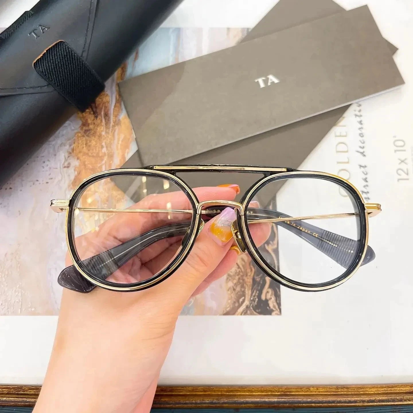 Original Factory For DIYTA DT GLD-52 With Brand Box Top Quality Alloy Frame Luxury Retro Business Popular Men Women Sunglasses