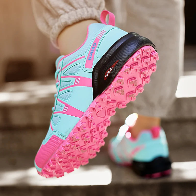 Hiking Shoes For Women Waterproof Trekking Sneakers Outdoor Trainers Lace-up Climbing Shoes Walking Hunting Tactical Sneakers
