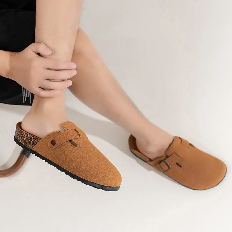 Men's Toe-Toe Slippers, Fashionable and Versatile, Thick-Soled, Wear-Resistant, Soft-Soled, Slip-On Casual Sandals