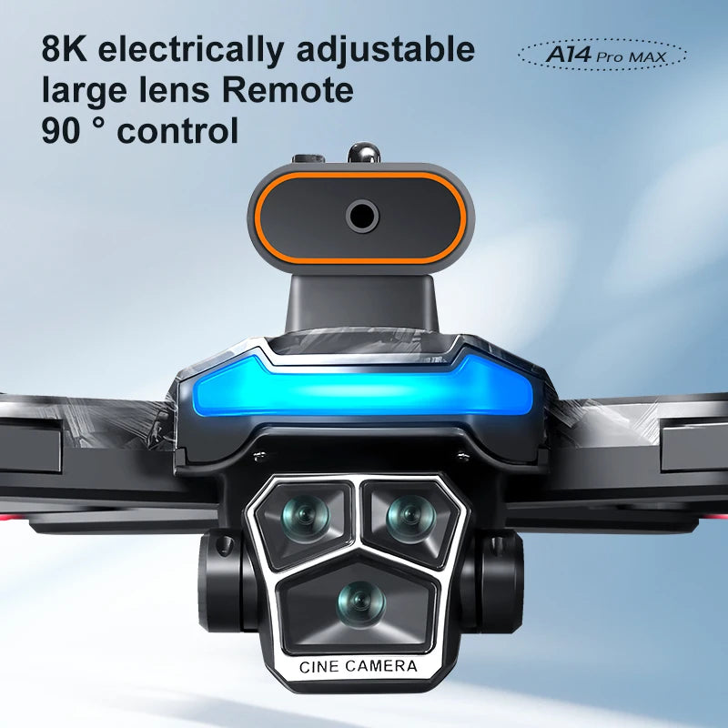 Xiaomi Mijia A14Pro max GPS Brushless 8K three Camera Optical Flow Obstacle Avoidance Foldable Quadcopter RC Distance Drone Toys