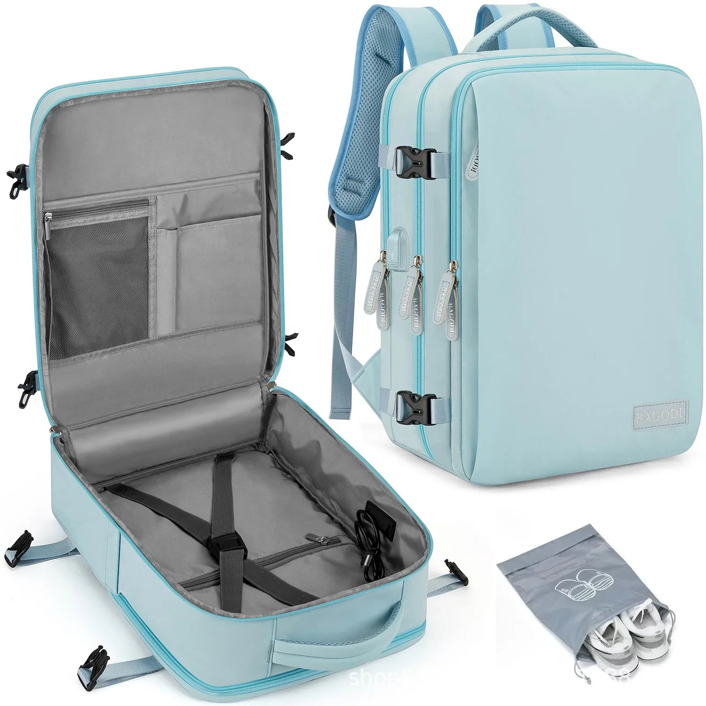 Short Distance Backpack Business Computer Bag Suitcase Carry on Luggage Duffel Bags Men Weekend Travel Bag Woman