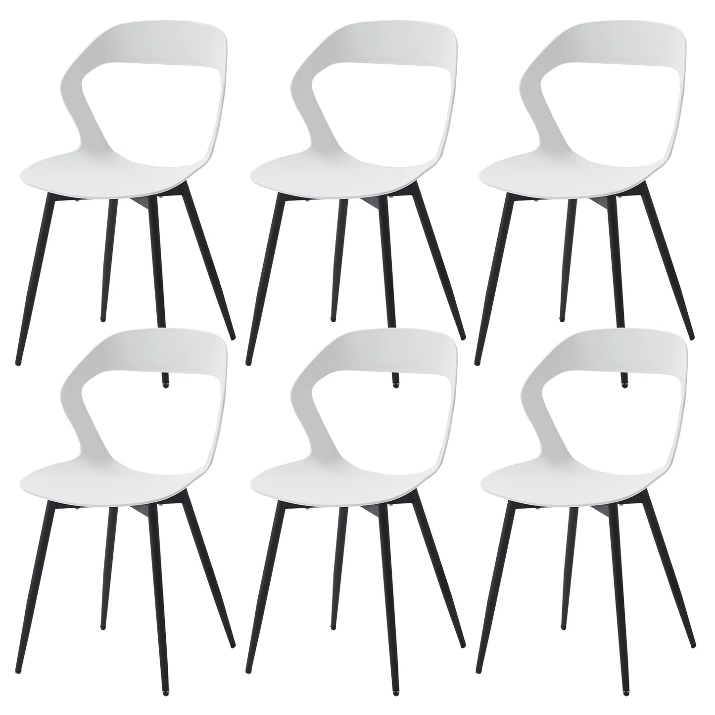 Set of 4 / 6 Scandinavia Dining Chairs for Dining Room Furniture Chair Nordic Designer Creative Household Backrest Chair