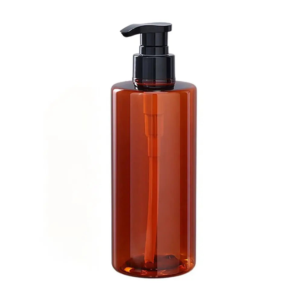 300/500ml Hand Soap Dispenser Cylinder Pump Bottle Dispenser Bathroom Shampoo Bottle Cylinder Shape Travel Lotion Container