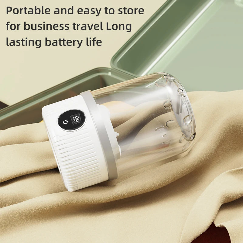 Wireless Washing Machine, , 1L Mini Sock Washing Machine,portable Underwear and Sock Cleaner, Dehydrating Washing Bucket
