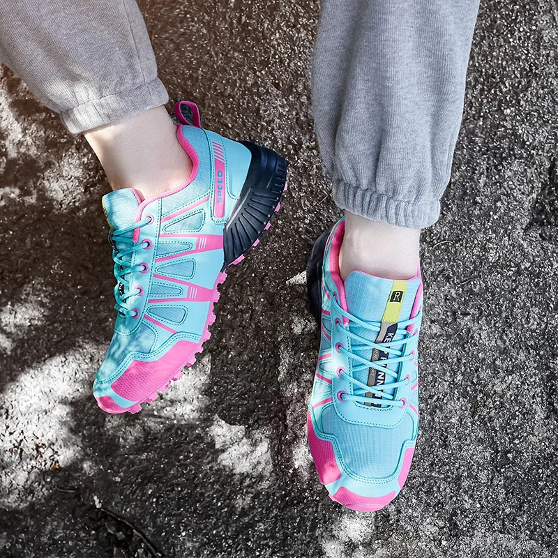 Hiking Shoes For Women Waterproof Trekking Sneakers Outdoor Trainers Lace-up Climbing Shoes Walking Hunting Tactical Sneakers