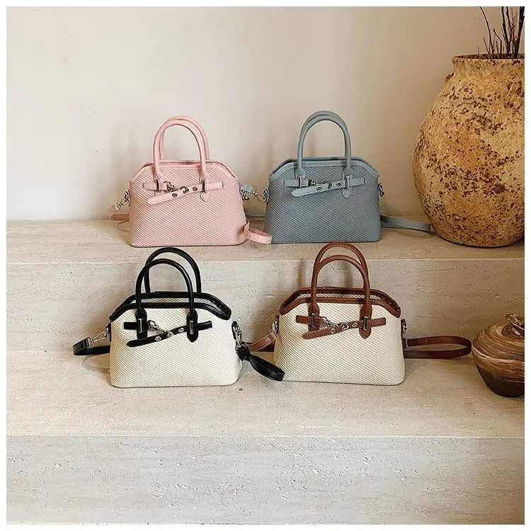 Women's Tote Bag with Wide Shoulder Strap, Durable PU Leather Work Bag-Lightweight Casual Handbag for Travel/Shopping/Daily Use