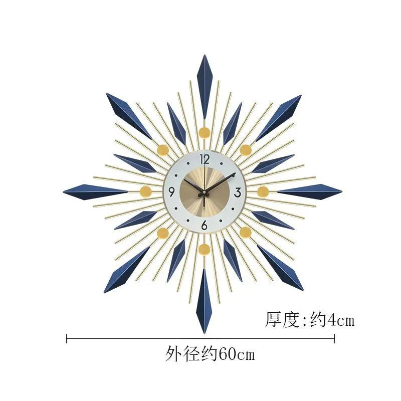 Luxury Wall Clocks Modern Scandi & Oriental Styles - Wrought Iron for Living Room, Bedroom, Dining