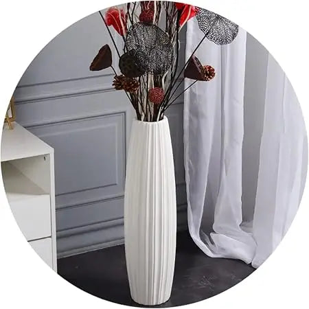 28 Tall Ceramic Floor Vase, Large Decorative Vase for Modern Home, Living Room, Office, Bedroom, Kitchen