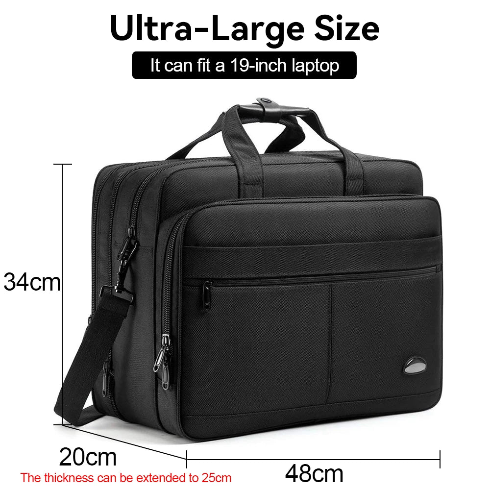 Large Capacity Briefcase Bag Men Business Bag 15.6 inch 17 inch 19 inches Laptop Bag Shoulder Bags Canvas Handbags Messenger Bag