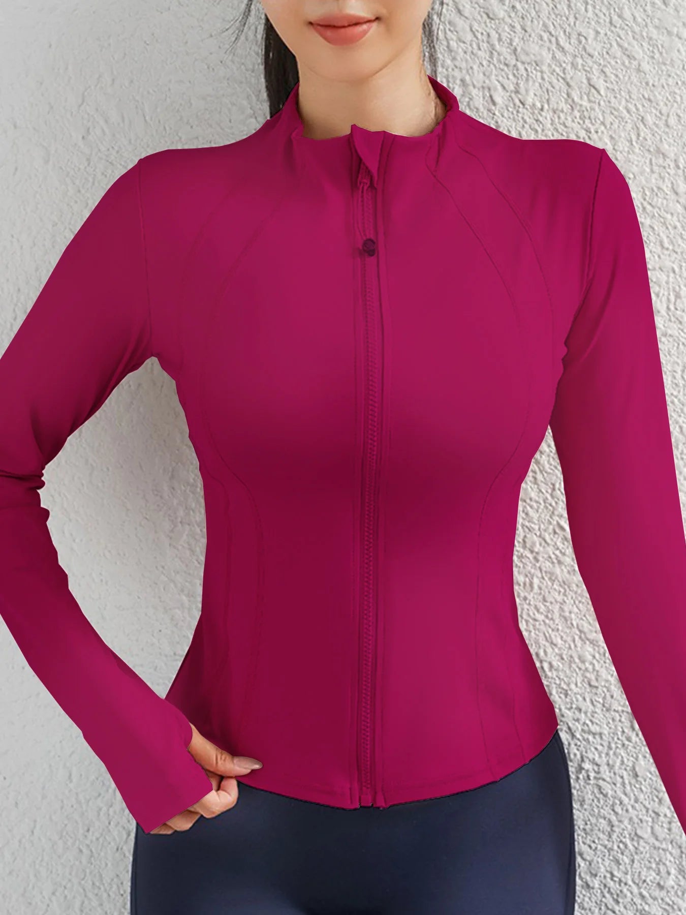 Yoga Clothes Windbreaker Sportswear Woman Running Long Sleeve Sweatshirt Sports Jackets Top Women Workout Tops Activewear