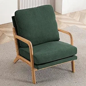 Mid Century Modern Accent Chairs for Living Room, 23” Wide Comfy Chair for Bedroom, Small Cozy Sherpa Reading Chairs for Adults,