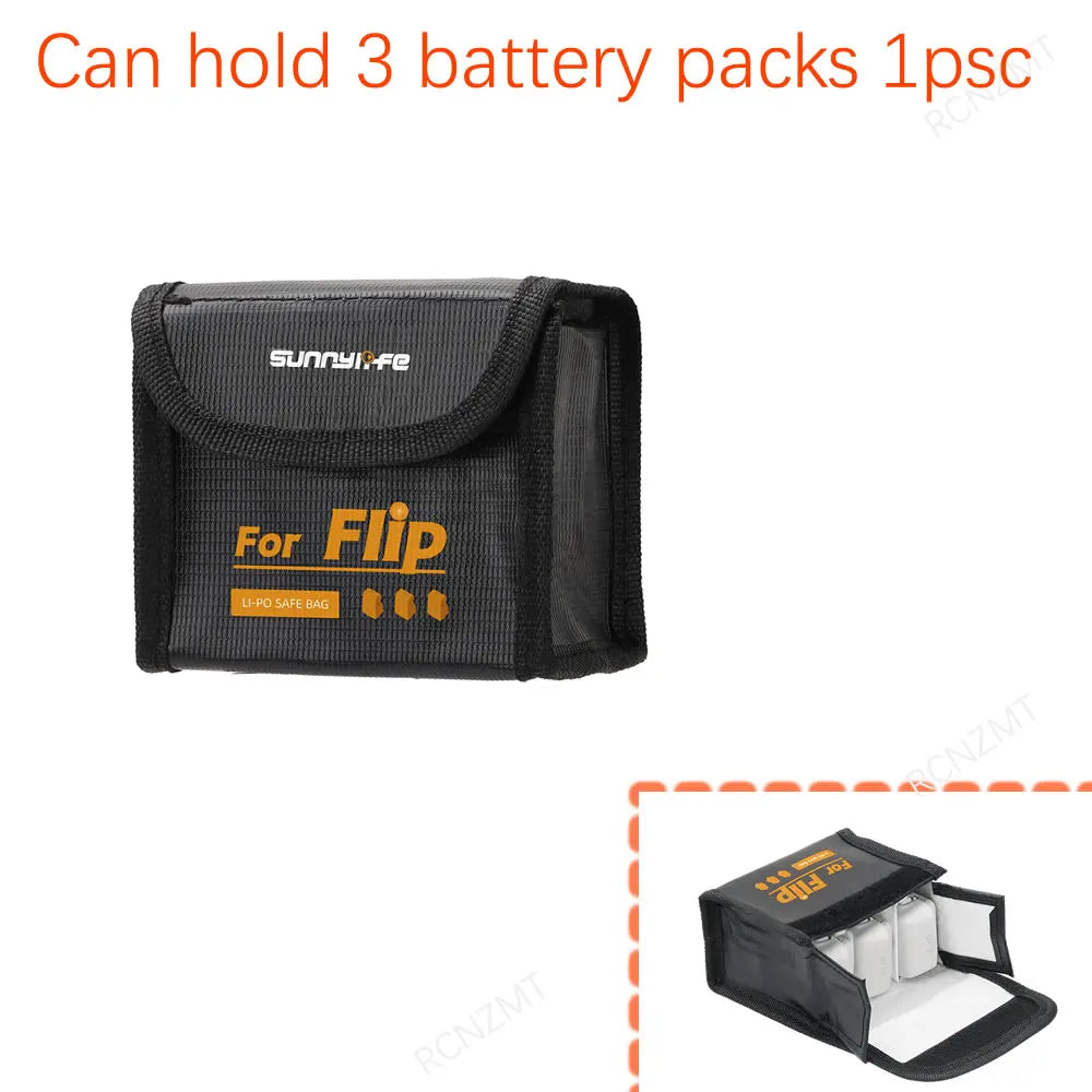 Accessories Kit for DJI Flip Landing Gear Lens Cap Propeller Guard Cage Holder Filter RC 2 Controller Silicone Case bag