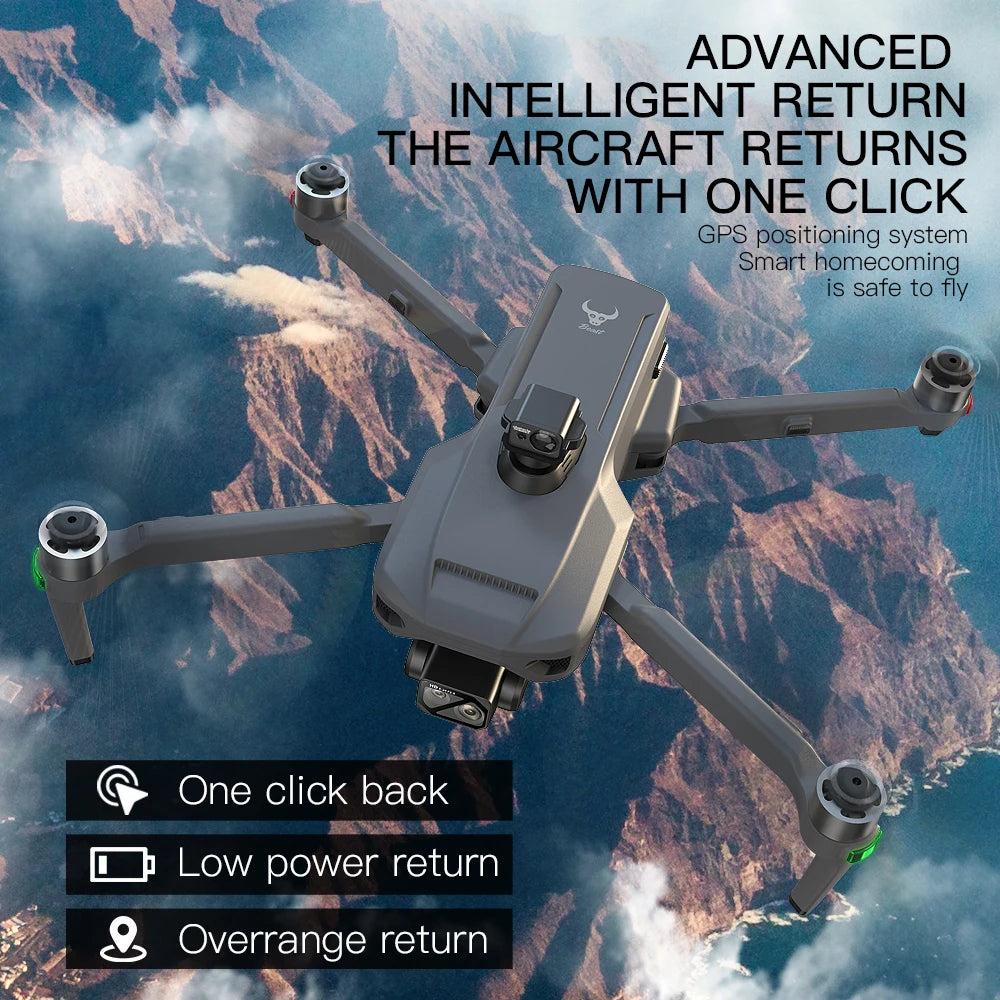 ZLL SG909 MAX GPS Drone With 4K Camera 6KM Touch Screen RC Profesional Drone 360° obstacle avoidance Foldable RC Quadcopter