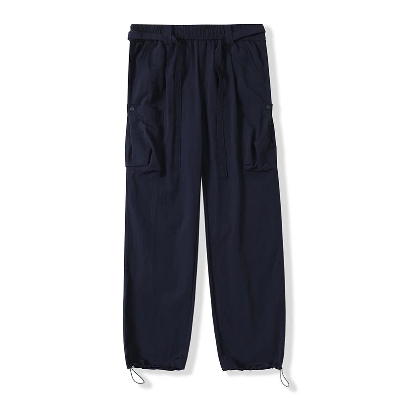 Hiking Pants Men Spring Summer Waterproof Lightweight Quick Dry Breathable Cargo Pants with Multi-Pockets Cooling Thin Trousers
