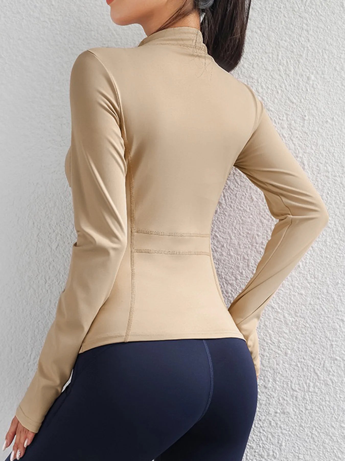Yoga Clothes Windbreaker Sportswear Woman Running Long Sleeve Sweatshirt Sports Jackets Top Women Workout Tops Activewear