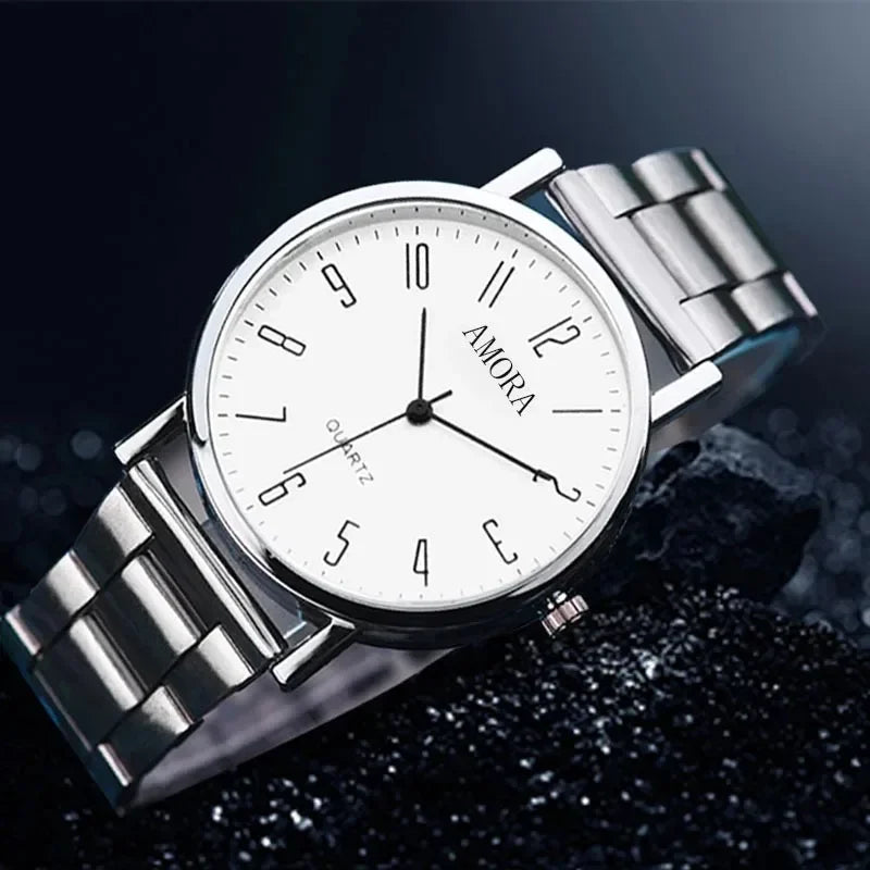 Man Watches Business Wristwatches Luxury Leather Strap Analog Quartz Watches for Men Clock Casual Men Women Watch Reloj Hombre