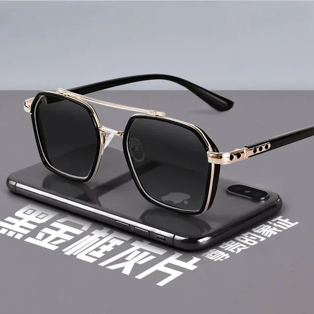 Trend Sunglasses for Men Professional Day Night Driver Sunglasses UV400 Retro Luxury Design Glasses Vintage Lentes De Sol Hombre