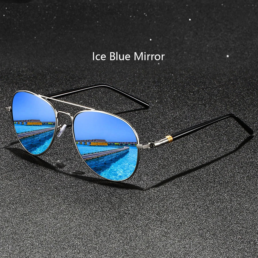 Fashion Vintage Metal Frame Sunglasses Men Women Fishing Driving Man Luxury Brand Designer Sun Glasses Anti-Glare Eyewear UV400