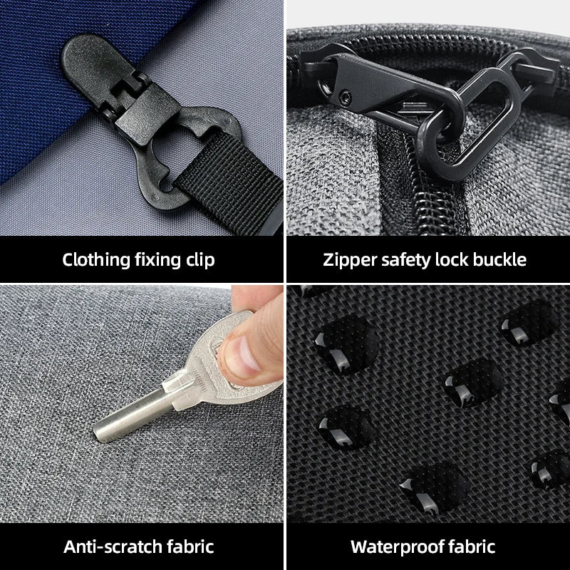 Men's Suit Storage Bag Foldable Business Travel Handbag Garment Duffel Pack with Shoes Pocket Large Capacity Luggage Backpack